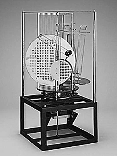 Bauhaus: Theatre Design: László Moholy-Nagy, Lighting accessories from an electric stage (reproduction from 2006), 1922/30
