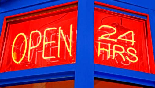 Open 24 Hours - A Gallery of Neon Signs: 