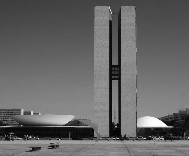 Brazil Modernism: Oscar Niemeyer, National Congress, 1960.