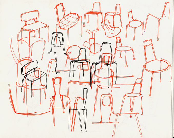 Sketches: Study for a small chair
