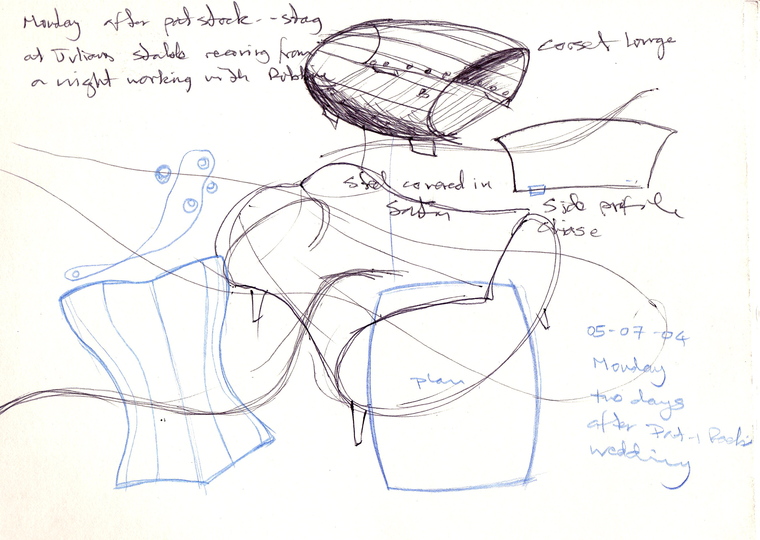 Sketches: Early sketch for The Object of Desire