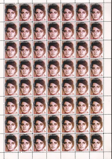 Who the f*** is Halil Altindere?: Welcome to the Land of Lost, 1998, Post stamps(12 pieces), each 12 x 29 cm, Courtesy the artist and Pilot, Istanbul.