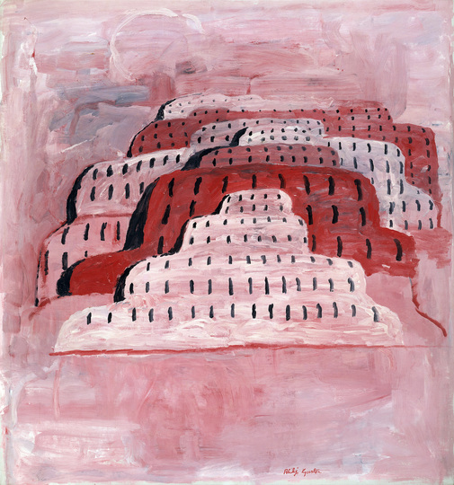 Philip Guston - Late Works: Philip Guston, City, 1969, Oil on canvas, 182.9 x 171.5 cm. Private collection © The Estate of Philip Guston