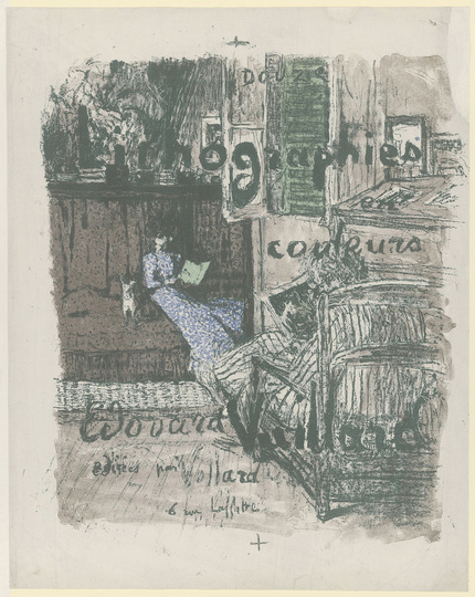 Édouard Vuillard: Turn of the Century Paris: Trial proof for the titlepage of: »Paysages et Intérieurs«, ca. 1899, Lithography, 587 × 463 mm (sheet size)

© Staatliche Graphische Sammlung München
