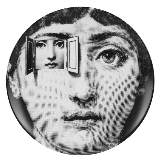 Objects of Desire: Piero Fornasetti, wall plate from the series Tema e Variazioni, after 1950 Courtesy of Fornasetti
