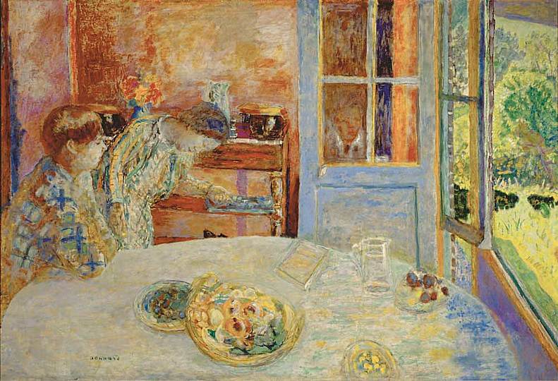 Pierre Bonnard: The Memory of Colors: The Vernon Dining Room, circa 1925,  La Salle à manger, Vernon, oil on canvas, 126 × 184 cm. Ny Carlsberg Glyptotek, Kopenhagen Photo: Ole Haupt
