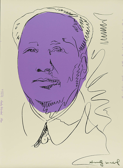 Posters. Andy Warhol: Andy Warhol, Mao Zedong, 1974 (Musée Galliéra, Paris), Museum für Kunst und Gewerbe Hamburg © 2014 The Andy Warhol Foundation for the Visual Arts, Inc. / Artists Rights Society (ARS), New York.