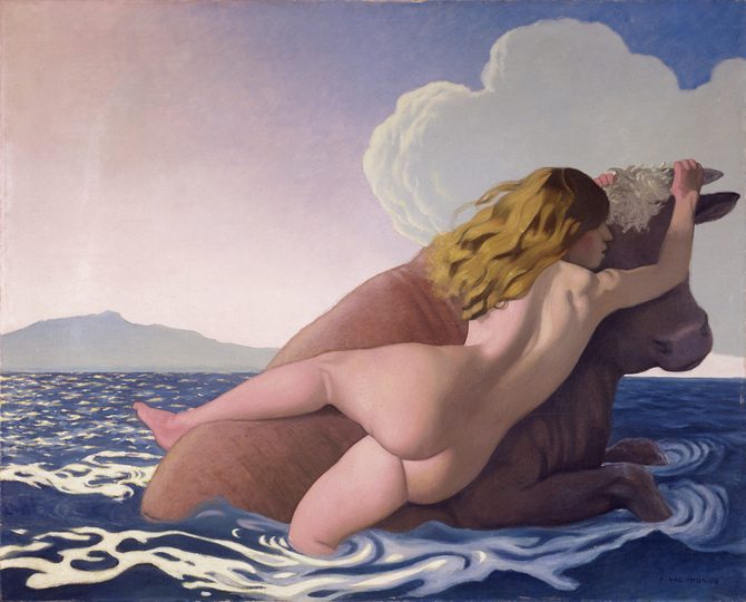 Europa ‒ Where it has been & Where it is at: Félix Vallotton, The Rape of Europa, 1908 Oil on canvas, 130 x 162 cm. Kunstmuseum Bern, gift of Prof. Hans R. Hahnloser, Bern