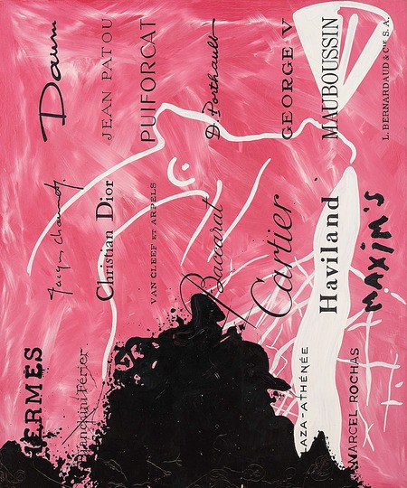 German Pop: Sigmar Polke, Parfumbild, 1969, Acrylic on untreated cotton, 150 x 125 cm. Kunstmuseum Bonn © The Estate of Sigmar Polke /VG Bild-Kunst, Bonn 2014 Photo: David Ertl, Köln