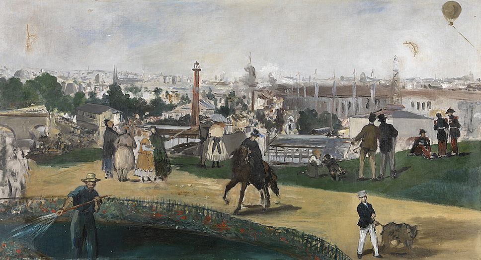 Monet and the Birth of Impressionism: Edouard Manet (1832–1883), The Universal Exhibition of Paris 1867, 1867, Oil on canvas, 108 x 196,5 cm The National Museum of Art, Architecture and Design, Oslo Photo: The National Museum of Art, Architecture and Design, Oslo