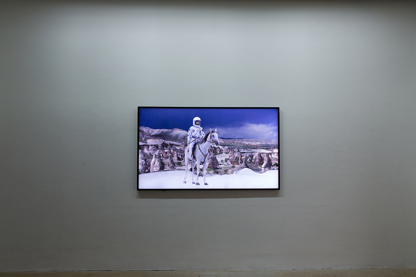 Who the f*** is Halil Altindere?: Installation view of video No Man's Land, 2012, Photo: Erich Malter.