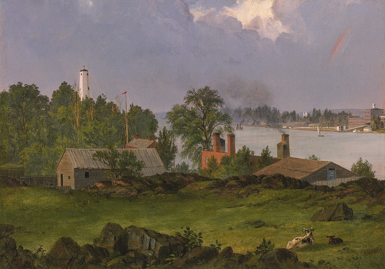 American Modern Paintings at Sotheby´s: Frederic Church, View of Blackwell’s Island, New York