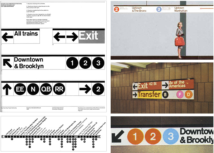 Massimo Vignelli 1931-2014: The New York Subway System Signage.