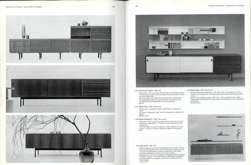 Furniture Design: Fifties to early seventies: 