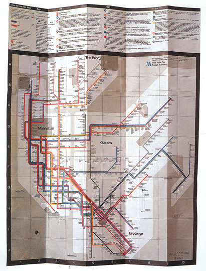 Massimo Vignelli 1931-2014: The New York City Subway Map, 1970.