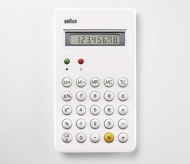 Wishlist: Christmas gifts for gentlemen with style: Braun ET66 Calculator