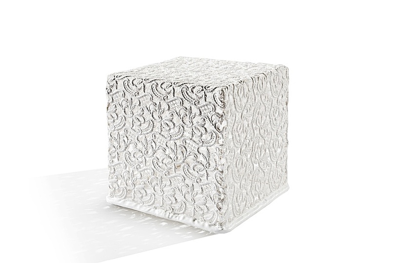 Marcel: Marcel Wanders, Lace Table, table, 1997

Designed during Dry Tech II project for Droog Design, Swiss lace, secured with epoxy resin, sand blasted