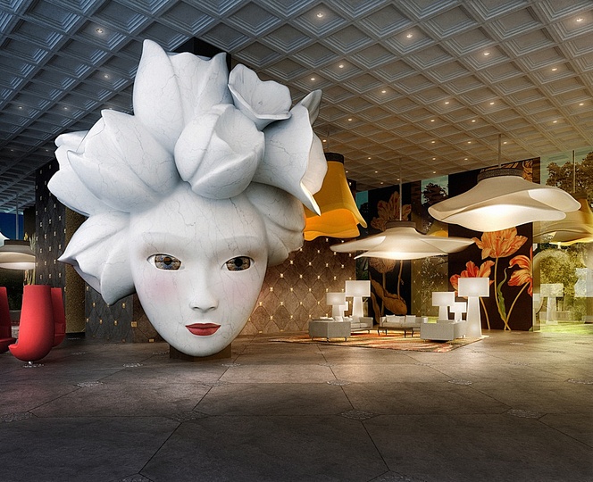 Marcel: Marcel Wanders, Design for lobby Quasar apartment building, Istanbul, Turkey (to be opened in 2015)