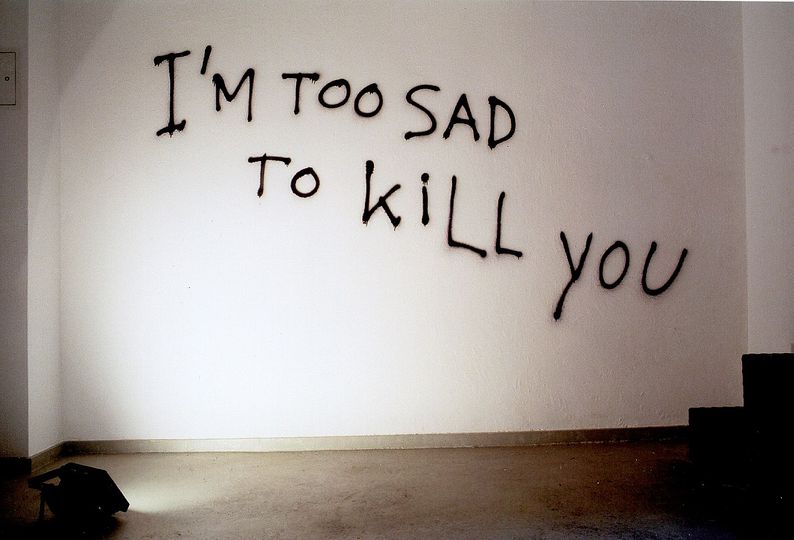 Urban Gothic: I’m too sad to kill you, 
2001. Private collection.
