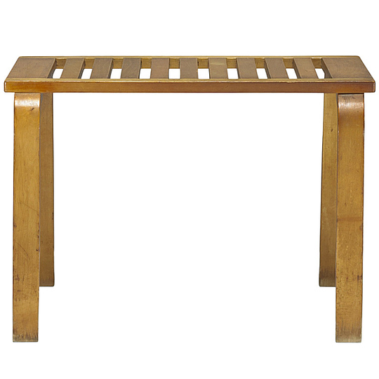 Alvar Aalto furniture: L-Leg bench No 106.