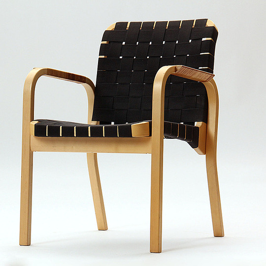 Alvar Aalto furniture: Arm chair.