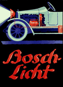 Vintage Bosch Posters: Bosch Light for automobiles