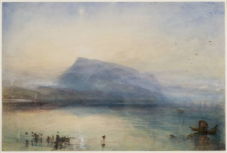 William Turner: The Blue Rigi, 1841-2 Tate. Purchased with assistance from the National Heritage Memorial Fund, the Art Fund (with a contribution from the Wolfson Foundation and including generous support from David and Susan Gradel, and from other members of the public through the Save the Blue Rigi appeal) Tate Members and other donors 2007