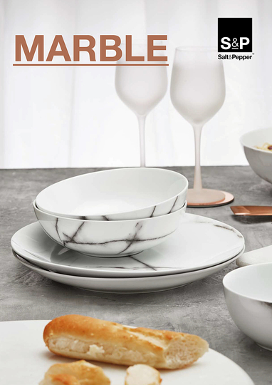 Serve Up!: MARBLE Salt&Pepper collection is about refinement and class. The elegant product range creates a luxurious look and adds that final touch to your dinner table. It’s Fashion For Your Home! Designer : Salt & Pepper. Stand name : SALT&PEPPER. Show : MAISON&OBJET. Copyright : Aerts NV 2014