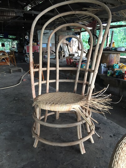 Thai Silk and Rattan: Constructing the ceremonial chair