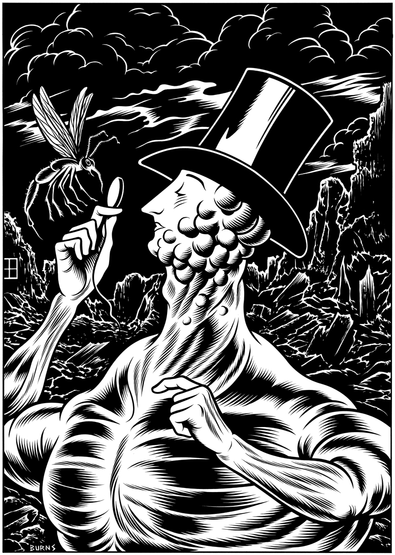 penccil Black Hole by Charles Burns