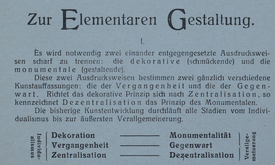 Material zur elementaren Gestaltung: 