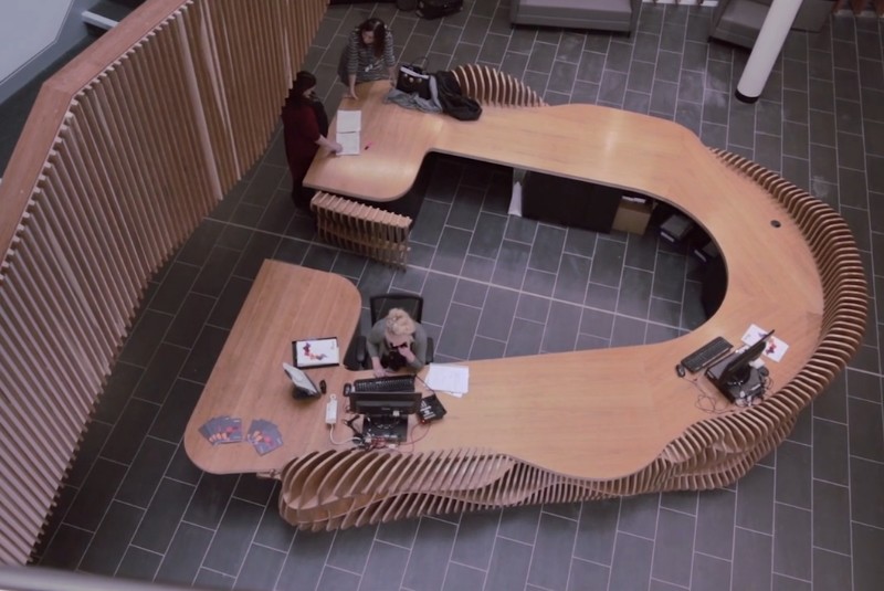 FLOW by Lazerian: FLOW desk installed at Clarendon College