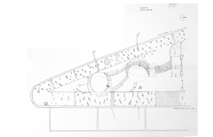 Spring 2020 - Project 2 - MassArt: Floor plan of the park 
scale 1'=4'0