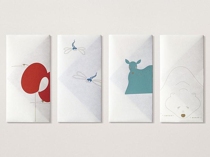 Origami envelopes: 