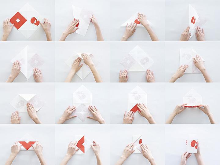 Origami envelopes: 