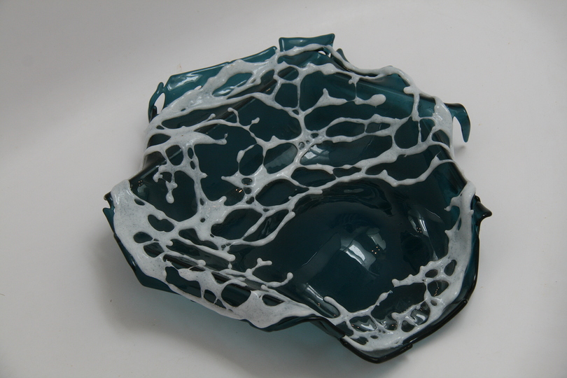 Discs and Plates: Wave Action
Fused Glass,
Slumped
destroyed