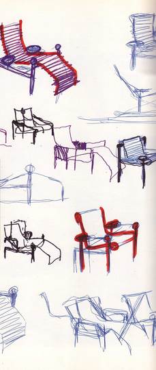 Sketching: Bellini, Castiglioni, Colombo, Mari, Magistretti, Munari, Ponti, Sottsass