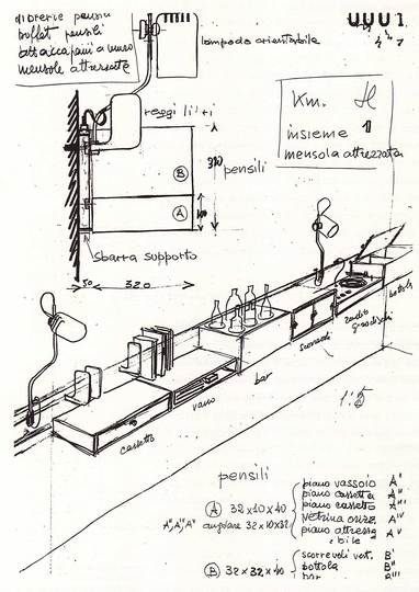 Sketching: Bellini, Castiglioni, Colombo, Mari, Magistretti, Munari, Ponti, Sottsass