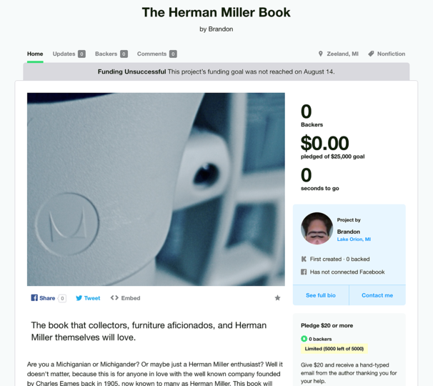 A digital ecosystem for illustrated books: Crowdfunding sites also show when projects do not succeed...