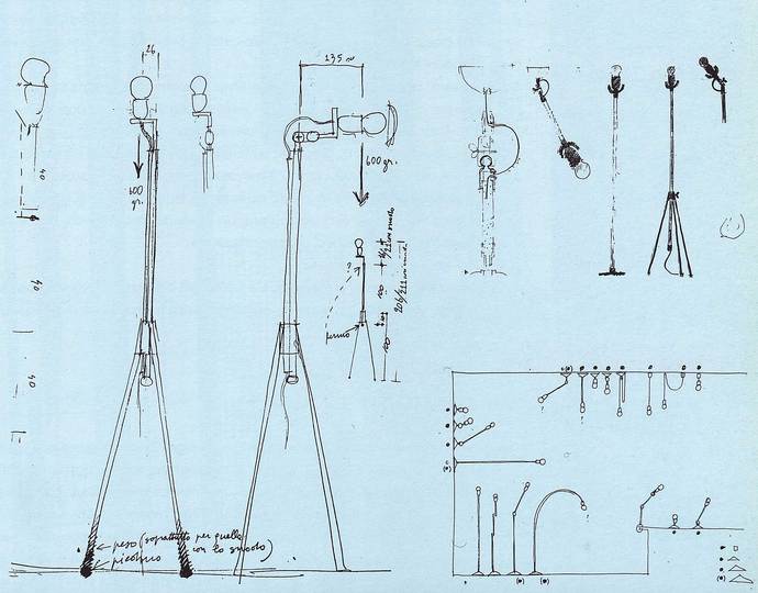 Sketching: Bellini, Castiglioni, Colombo, Mari, Magistretti, Munari, Ponti, Sottsass