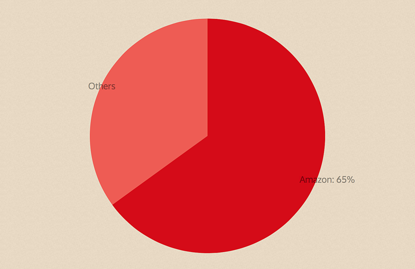 A digital ecosystem for illustrated books: Amazon dominates online book sales. (Nielsen Research)