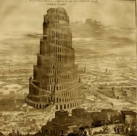 Babel by Athanasius Kircher: 
