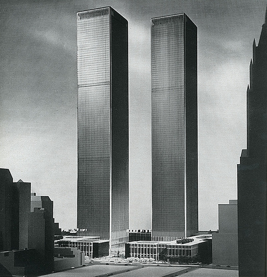 Minoru Yamasaki and Jean Baudrillard: 