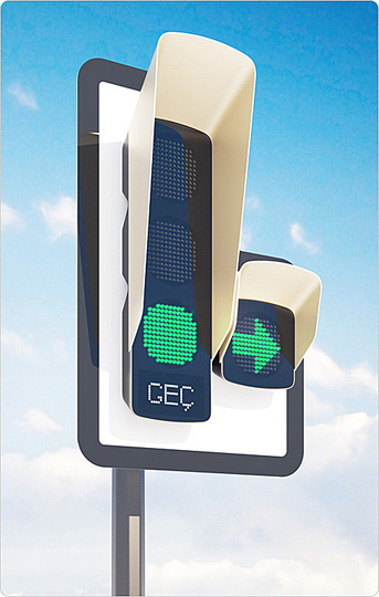 Traffic lights: Kayserius has efficient production cost and is low-maintenance. The body is one solid cast piece, which lowers the production cost, simplifies the mounting construction, and makes the installation and maintenance easier.