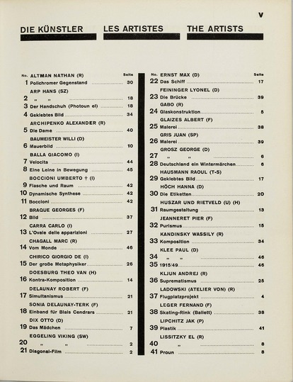 El Lissitzky and Hans Arp: The Isms: 