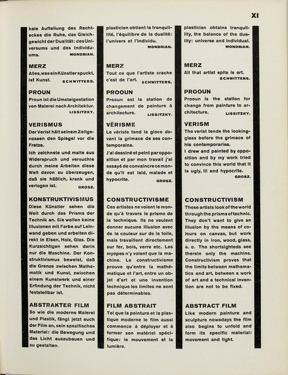 El Lissitzky and Hans Arp: The Isms: 