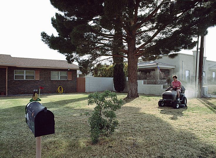 mowing the lawn: 