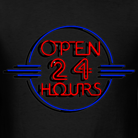 Open 24 Hours - A Gallery of Neon Signs: 