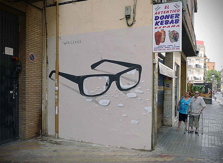 Street Art curated by the Collective: Escif, Valencia.