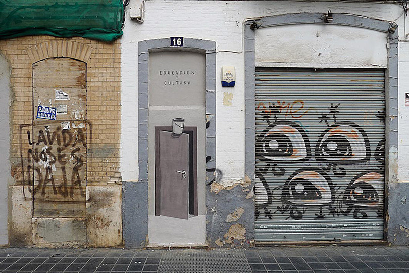 Street Art curated by the Collective: Escif, Valencia.